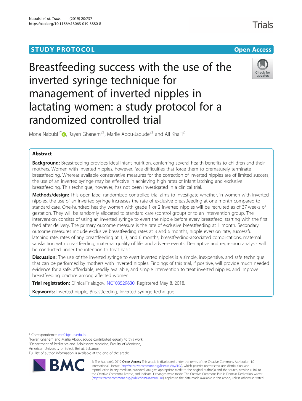 Breastfeeding Success with the Use of the Inverted Syringe Technique For