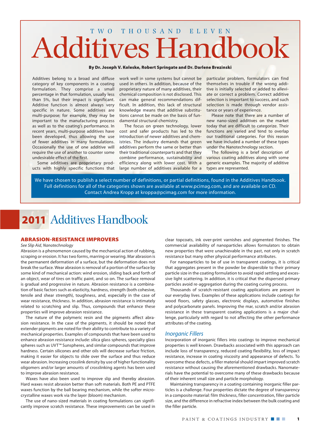 Additives Handbook by Dr