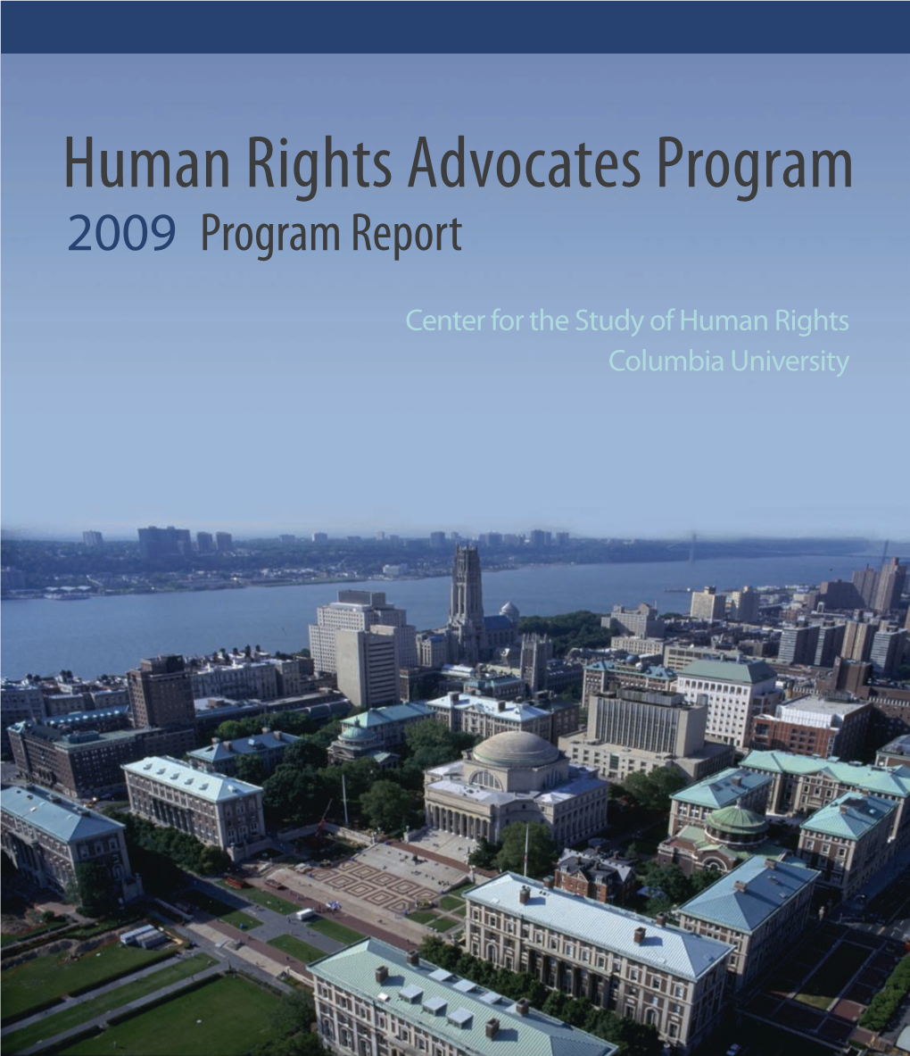 HRAP Program Report 2009