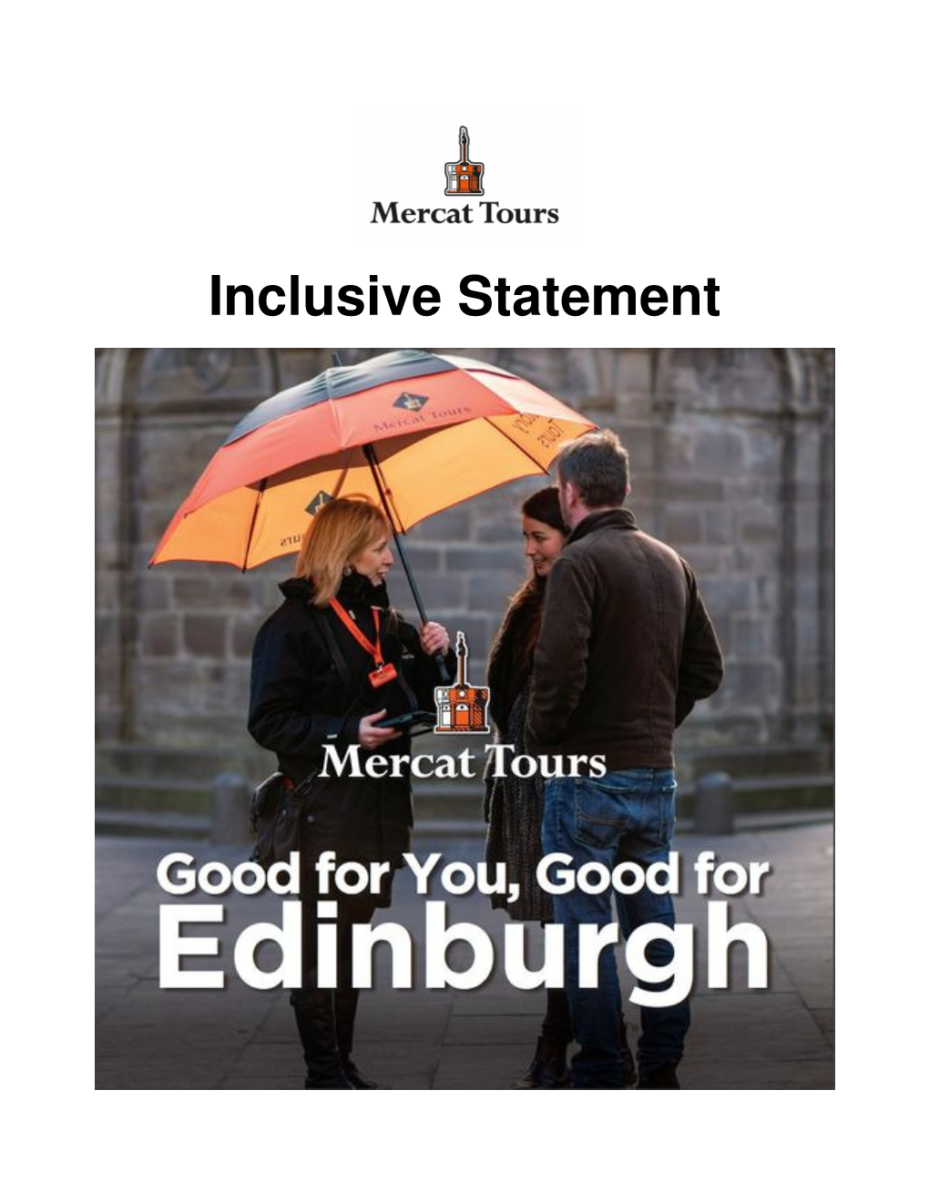 Mercat Tours Inclusive Statement