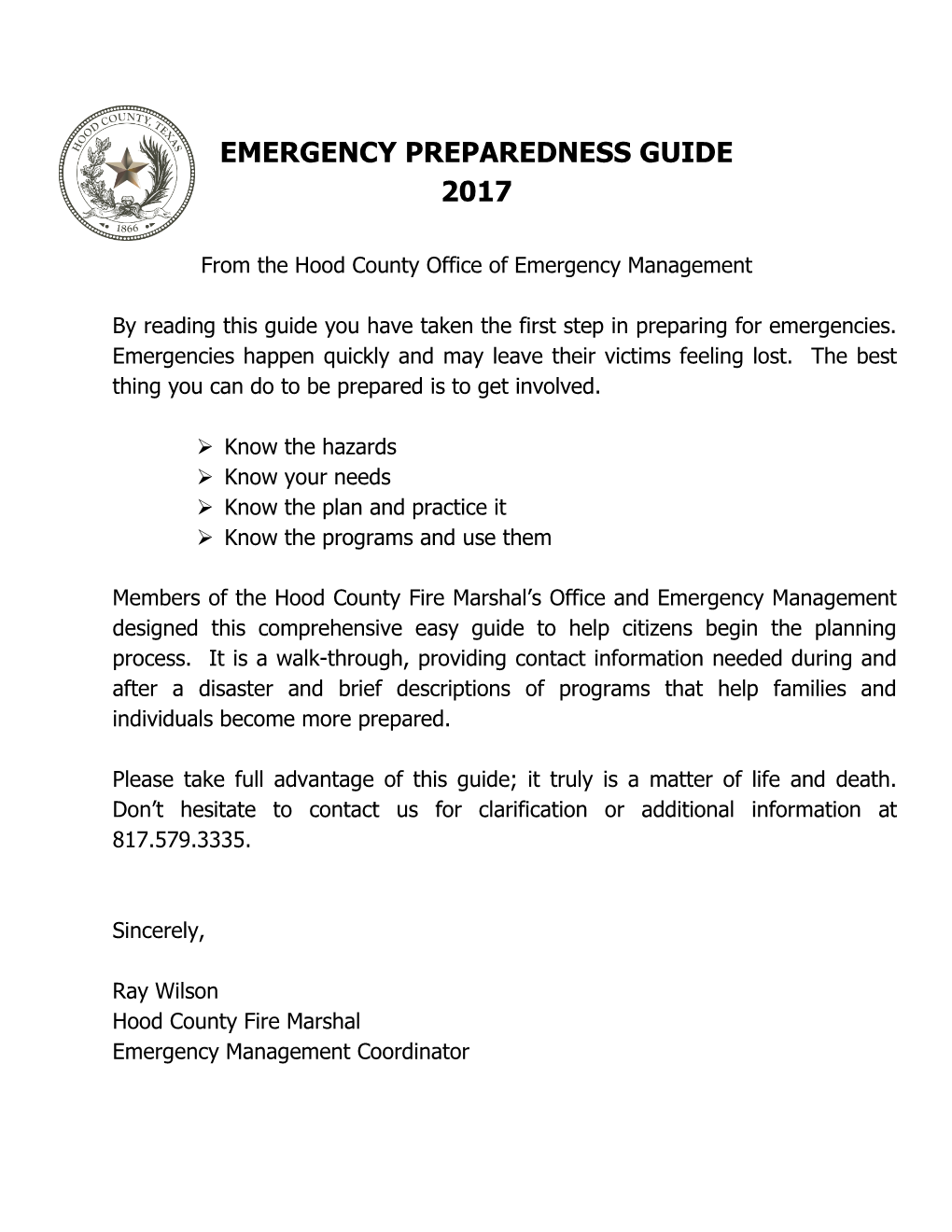 Emergency Preparedness Guide 2017