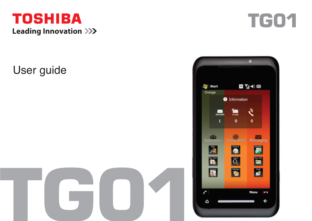 Toshiba TG01 Manual