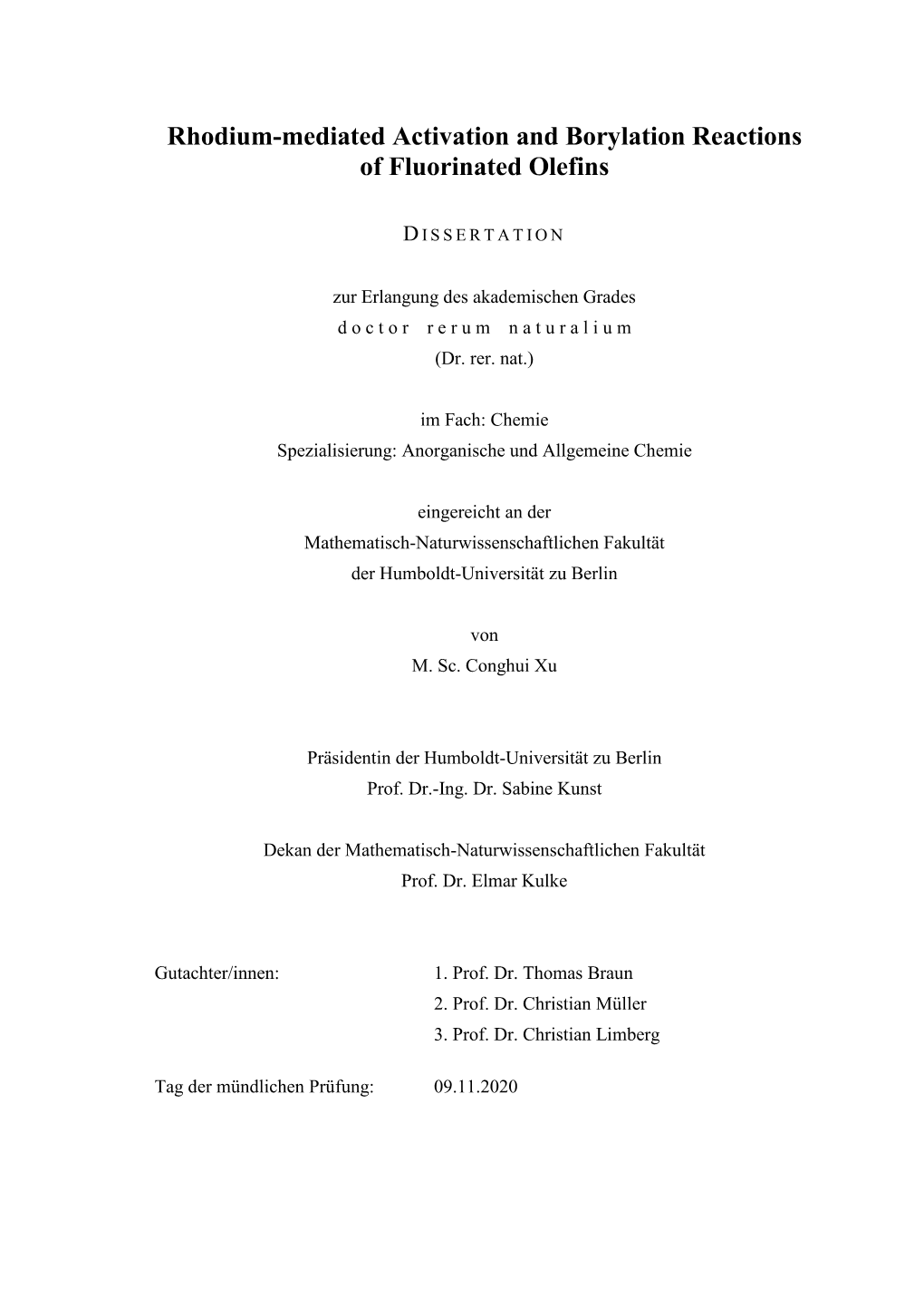 Rhodium-Mediated Activation and Borylation Reactions of Fluorinated Olefins