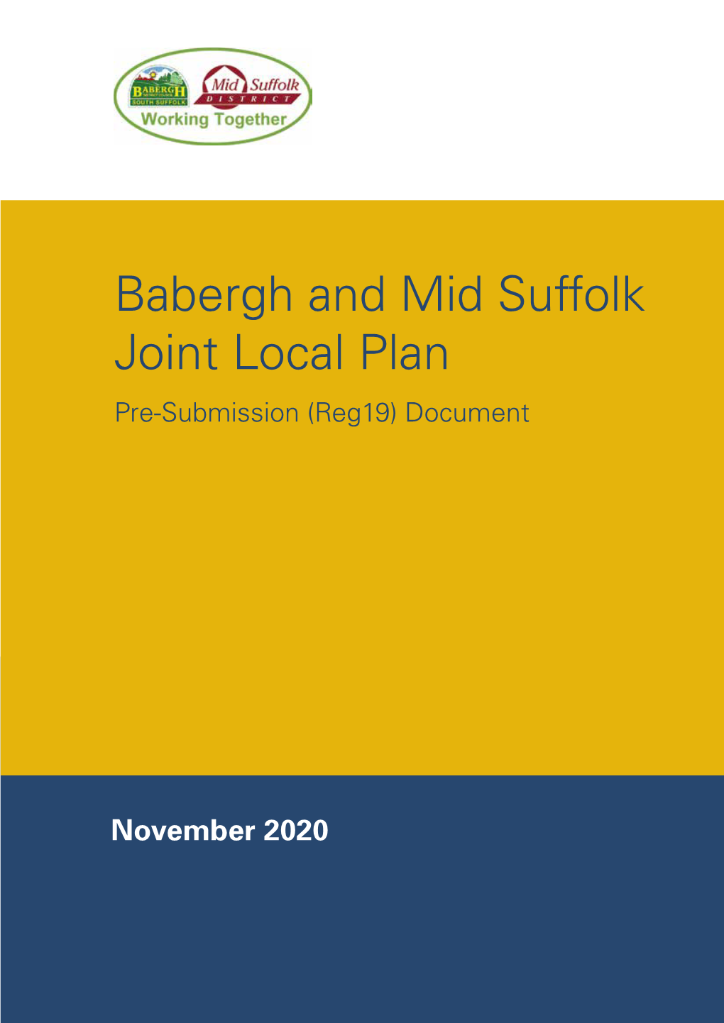 Babergh and Mid Suffolk Joint Local Plan Pre-Submission (Reg19) Document
