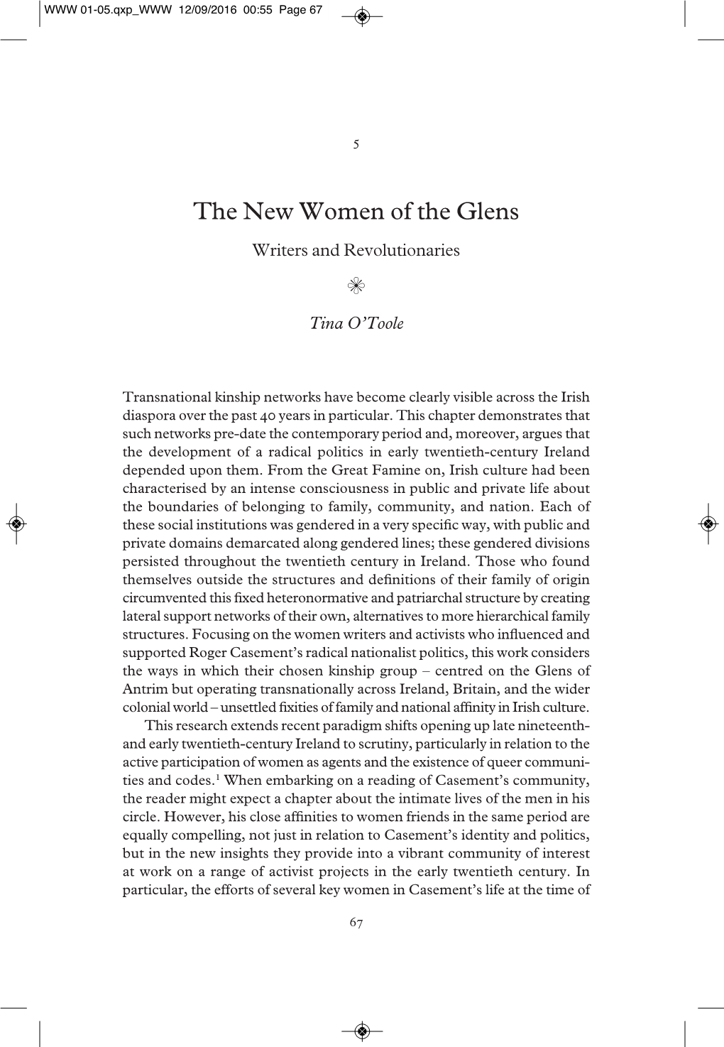 The New Women of the Glens