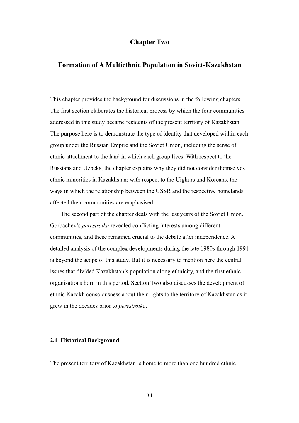 Chapter Two Formation of a Multiethnic Population in Soviet