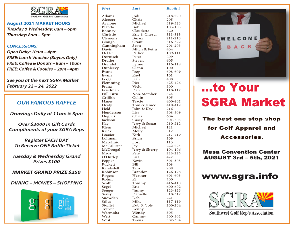 View / Print SGRA Market Directory