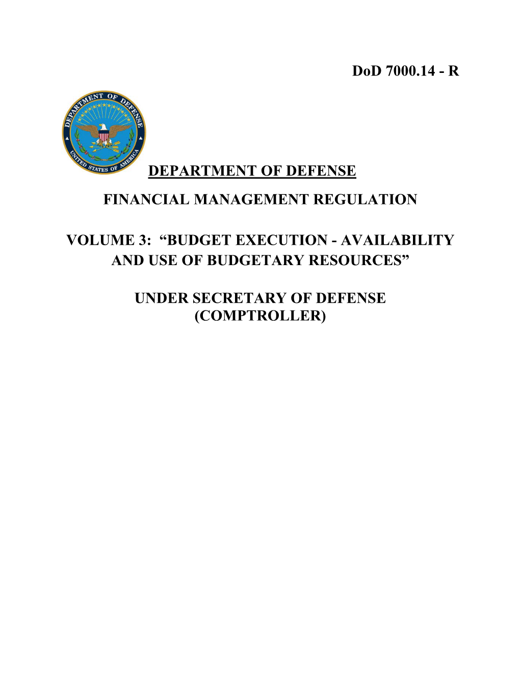 Dod 7000.14-R Financial Management Regulation Volume 3, Chapter 5 Appendix a * January 2011 APPENDIX A