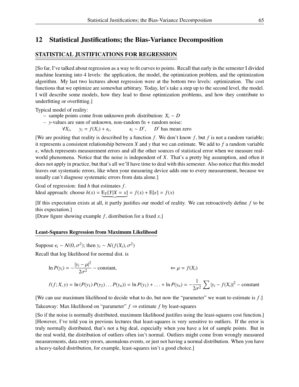 The Bias-Variance Decomposition 65