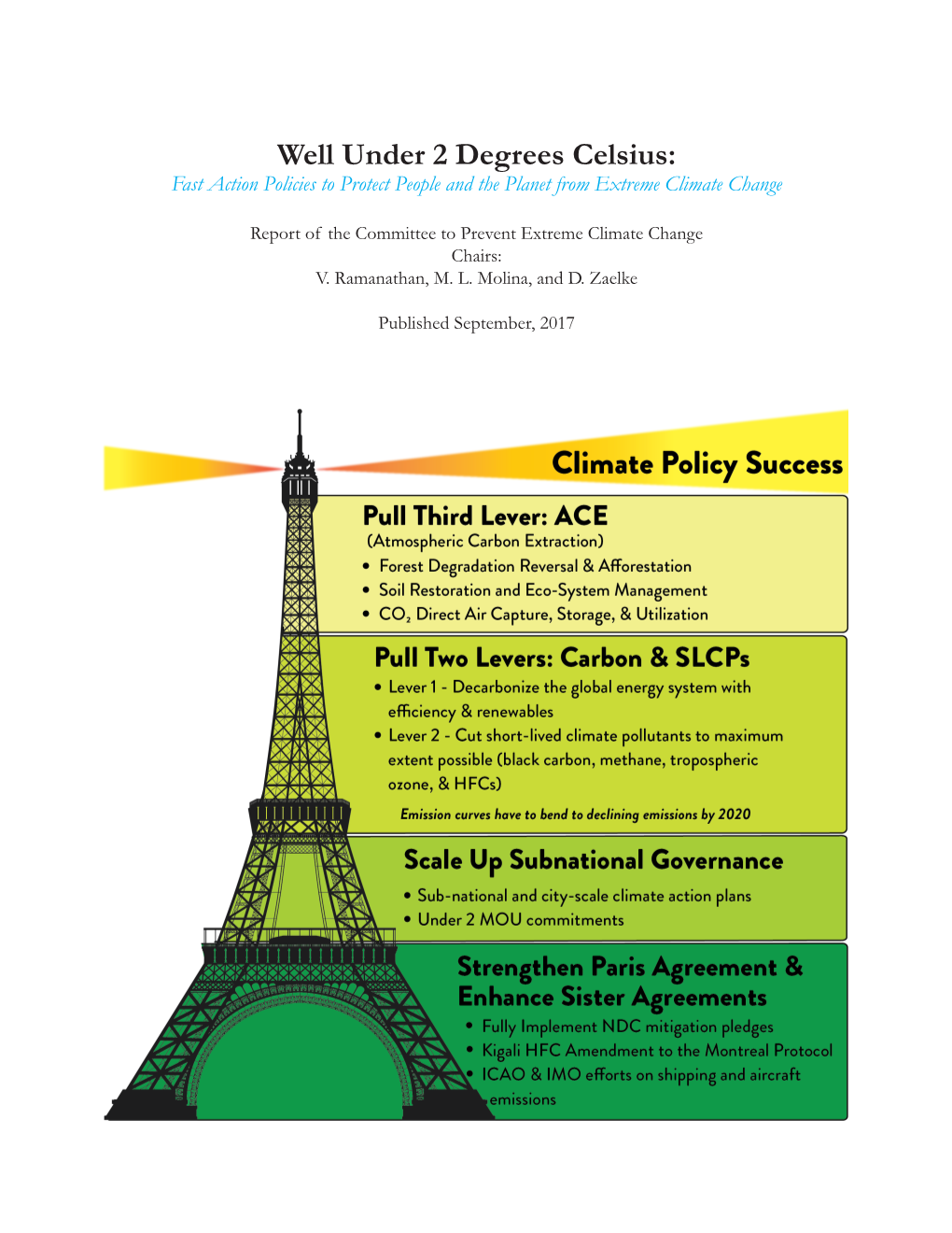 Well Under 2 Degrees Celsius: Fast Action Policies to Protect People and the Planet from Extreme Climate Change