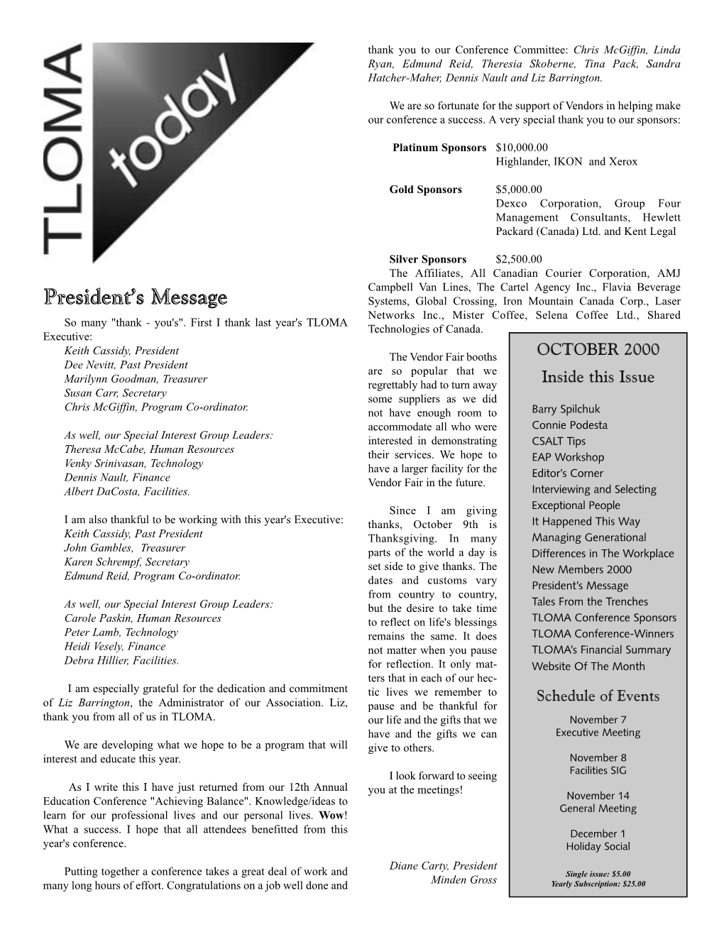 Tloma-Today-October-2000.Pdf