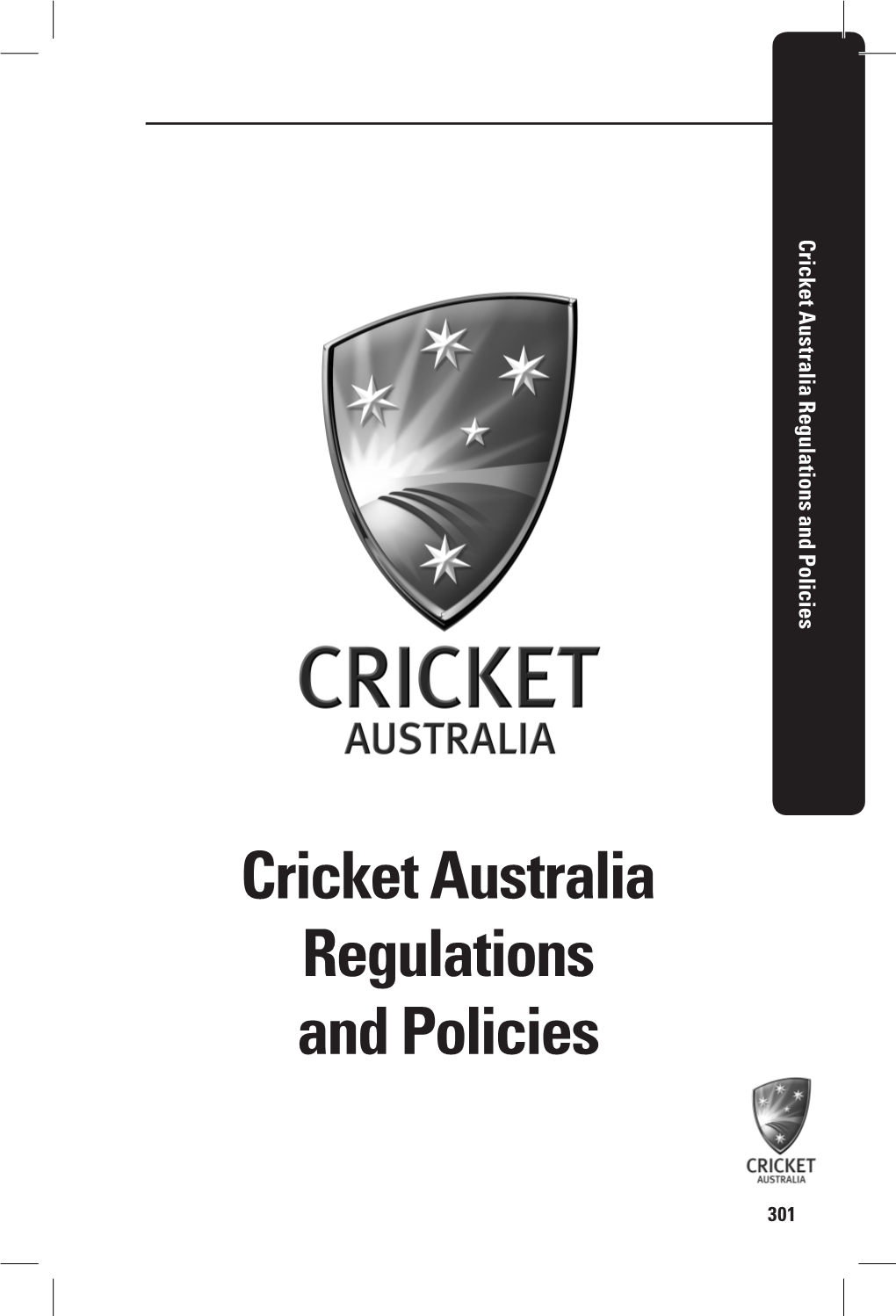 Cricket Australia Regulations and Policies 301