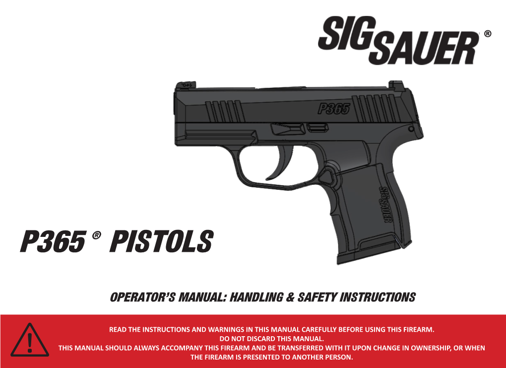 P365 ® Pistols