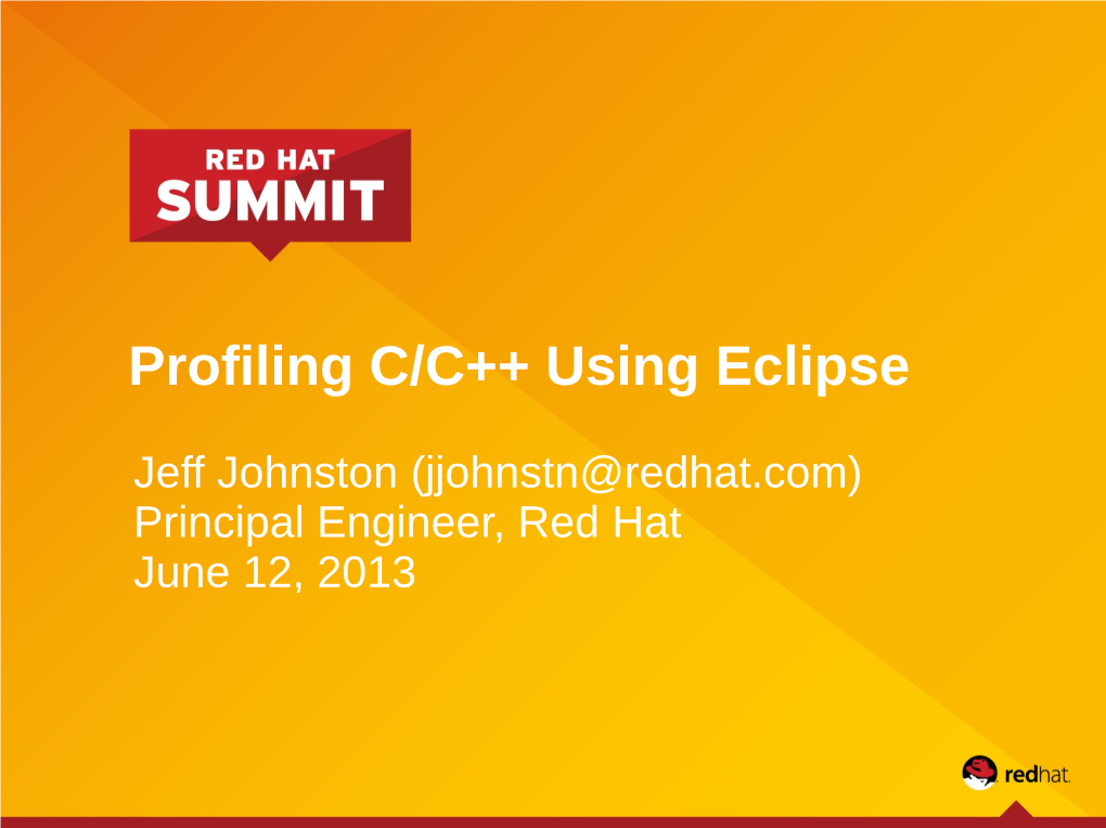 Profiling C/C++ Using Eclipse