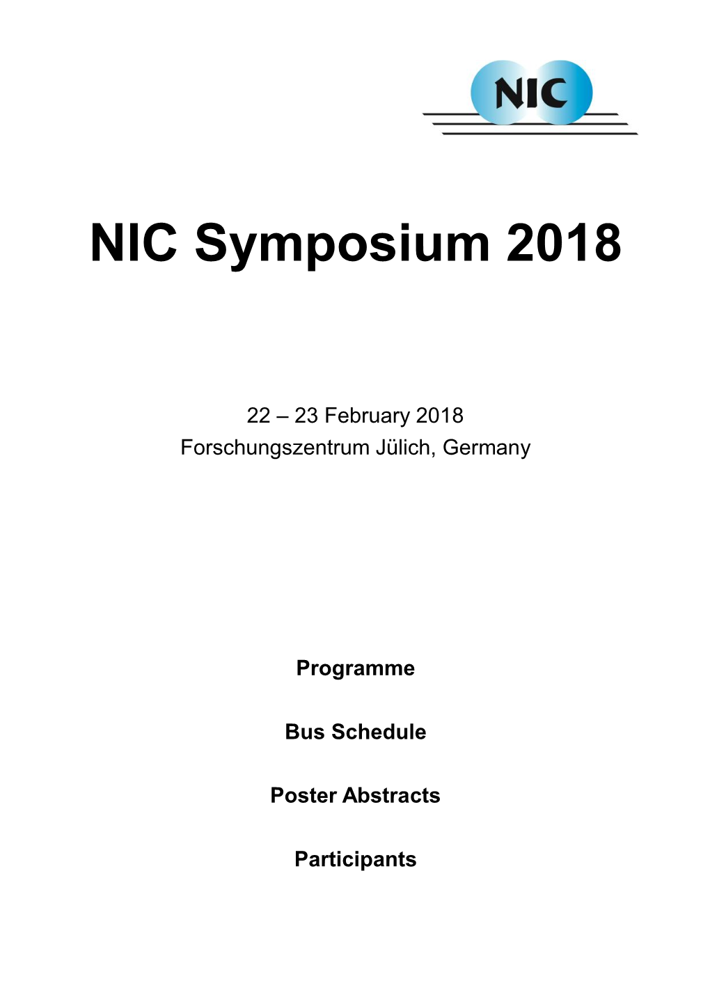 NIC Symposium 2018