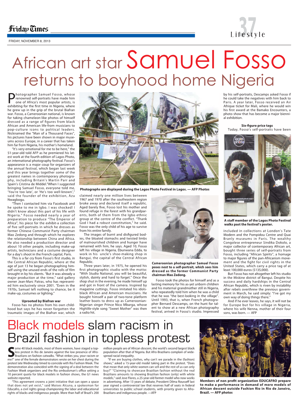 African Art Star Samuel Fosso Returns to Boyhood Home Nigeria
