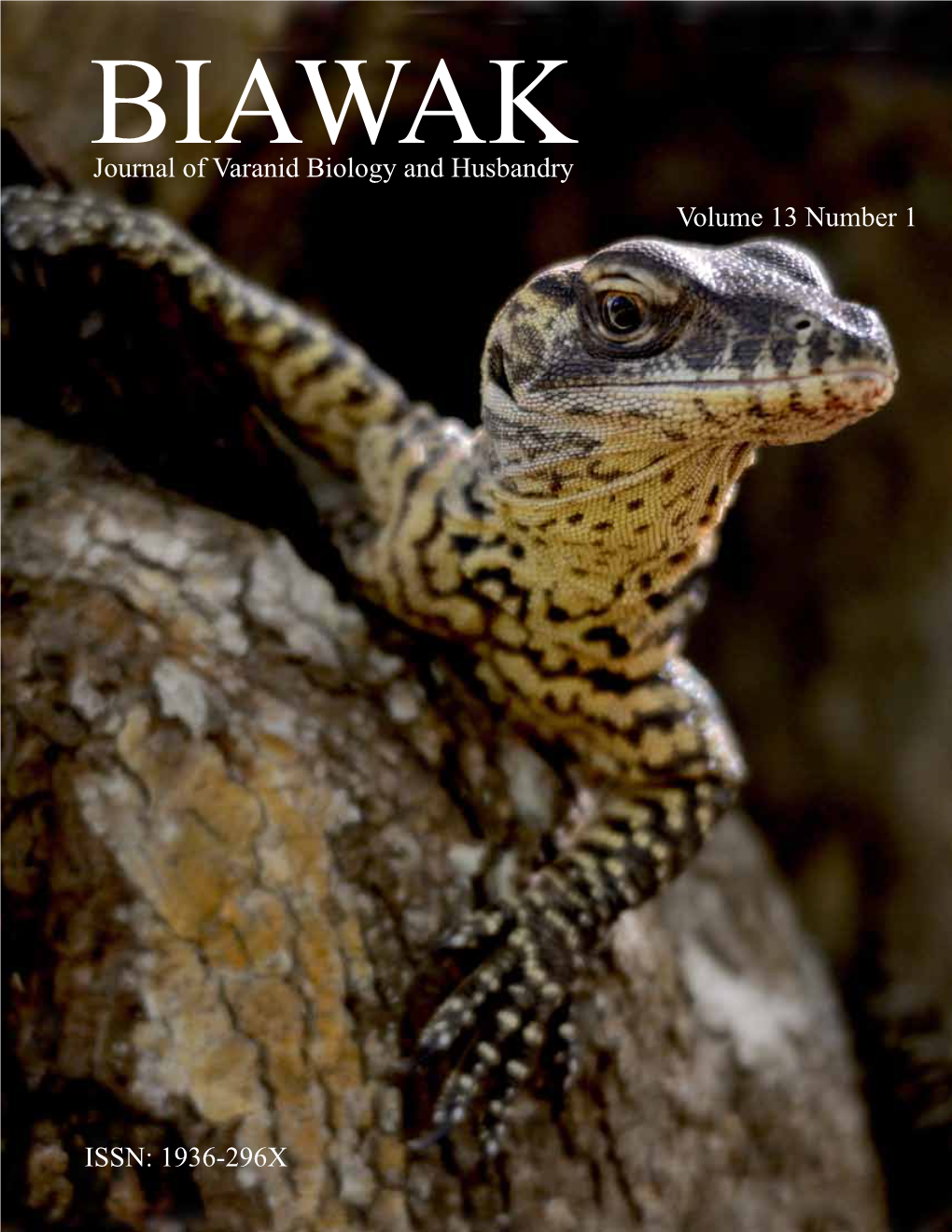 ISSN: 1936-296X on the Cover: Varanus Komodoensis