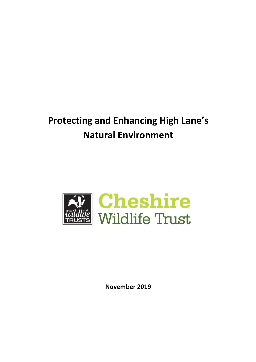 Protecting and Enhancing High Lane's Natural Environment