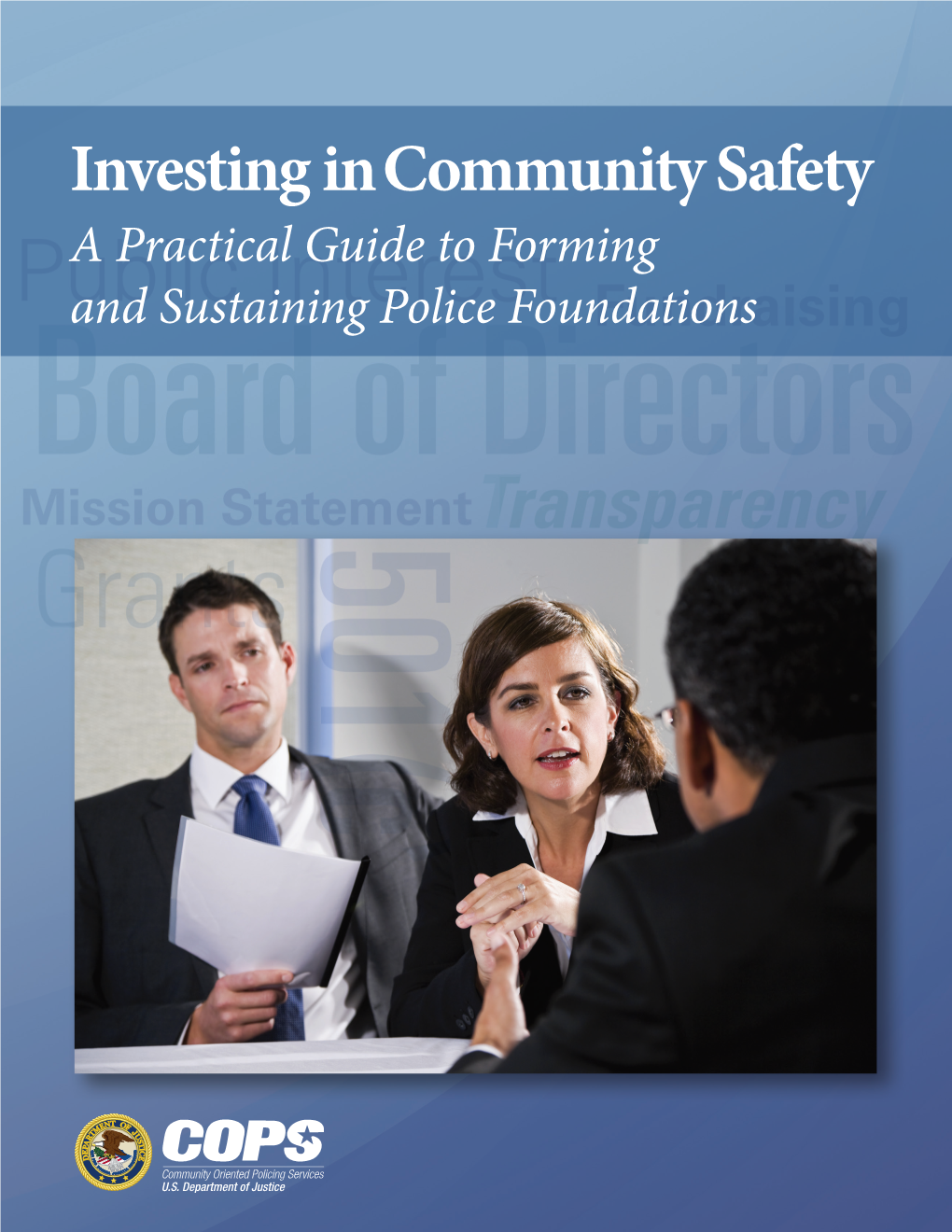 Investing in Community Safety: a Practical Guide to Forming and Sustaining Police Foundations