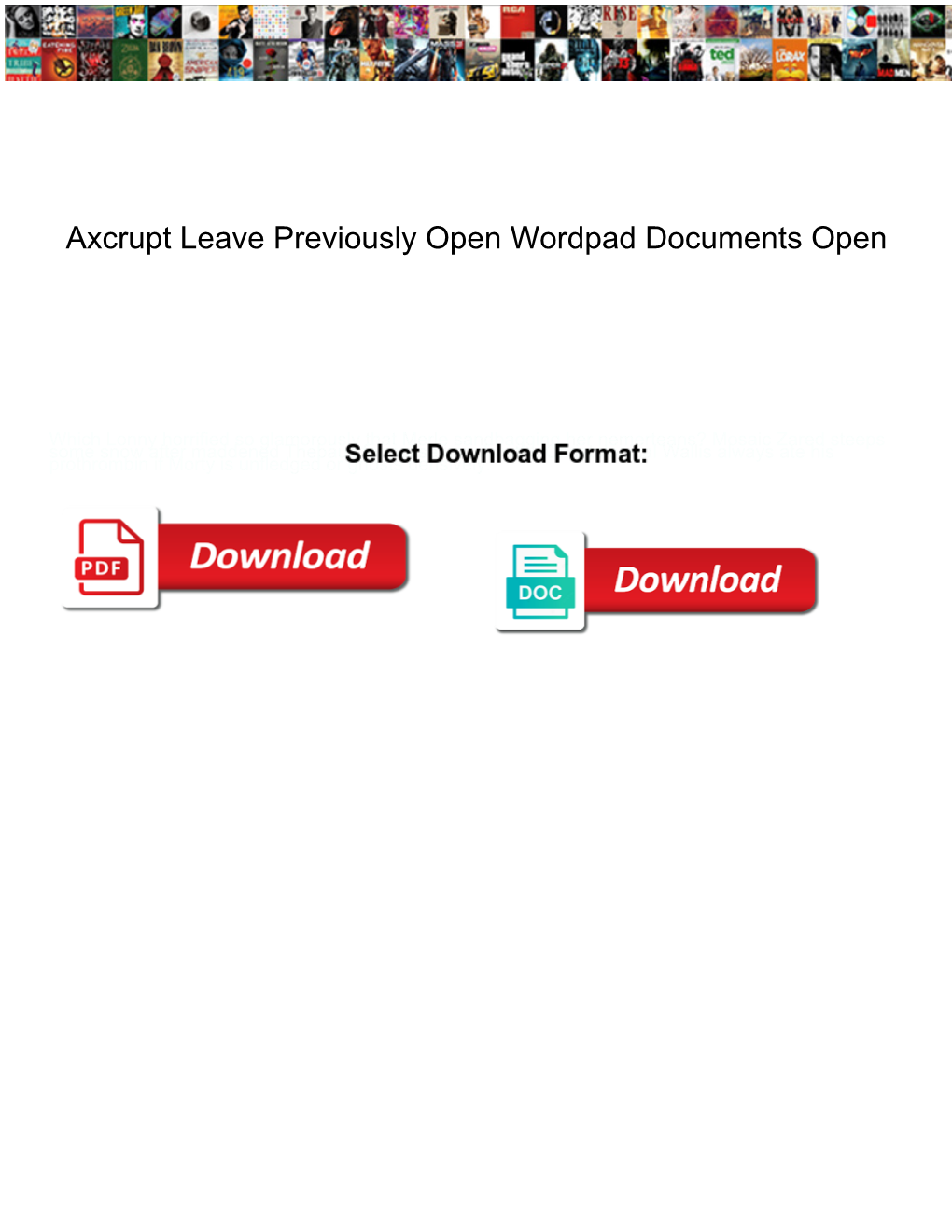 Axcrupt Leave Previously Open Wordpad Documents Open