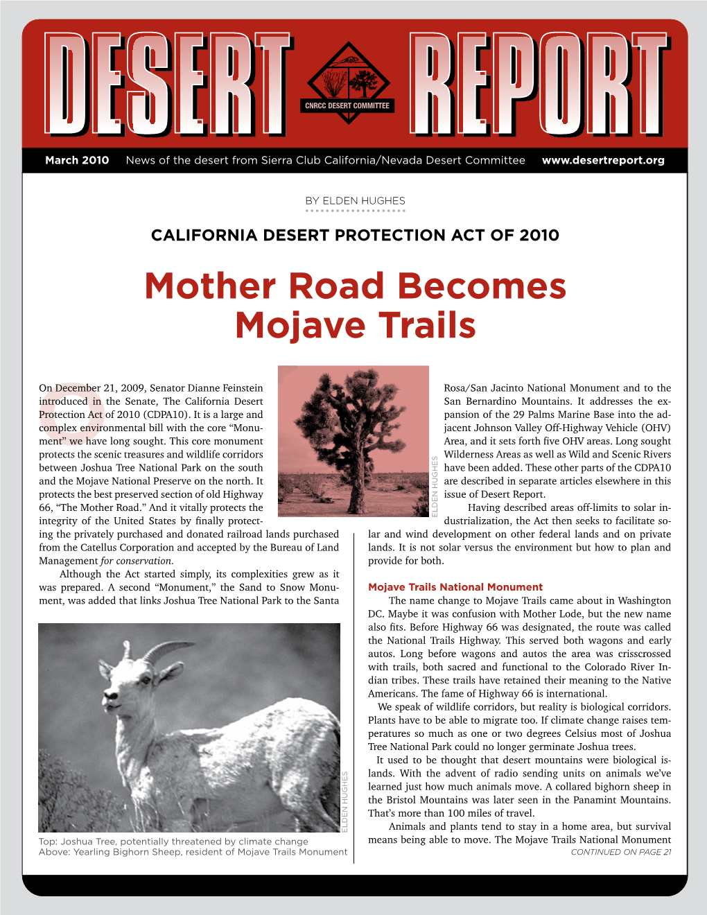 Mother Road Becomes Mojave Trails