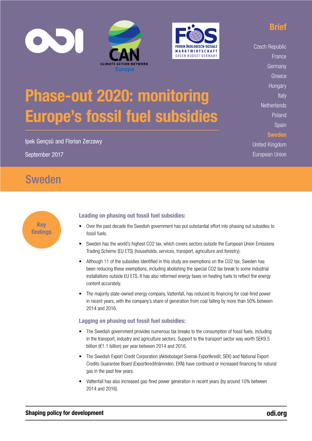 Phase-Out 2020: Monitoring Europe's Fossil Fuel Subsidies