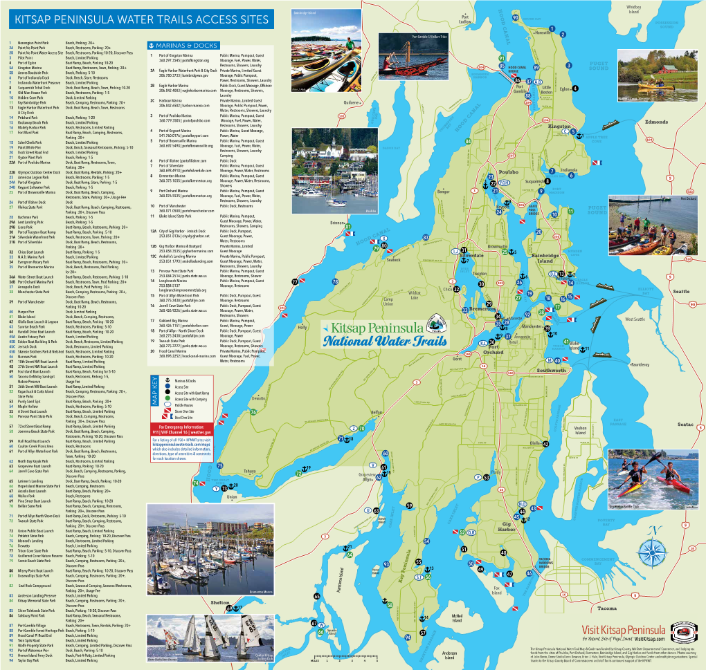 Kitsap Peninsula Water Trails Access Sites