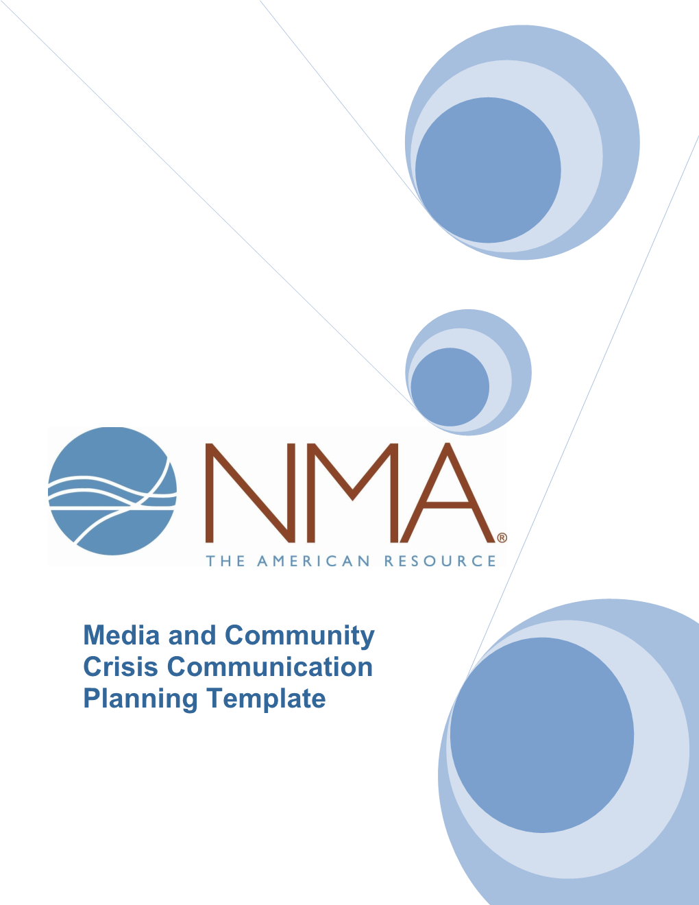 Media and Community Crisis Communication Planning Template