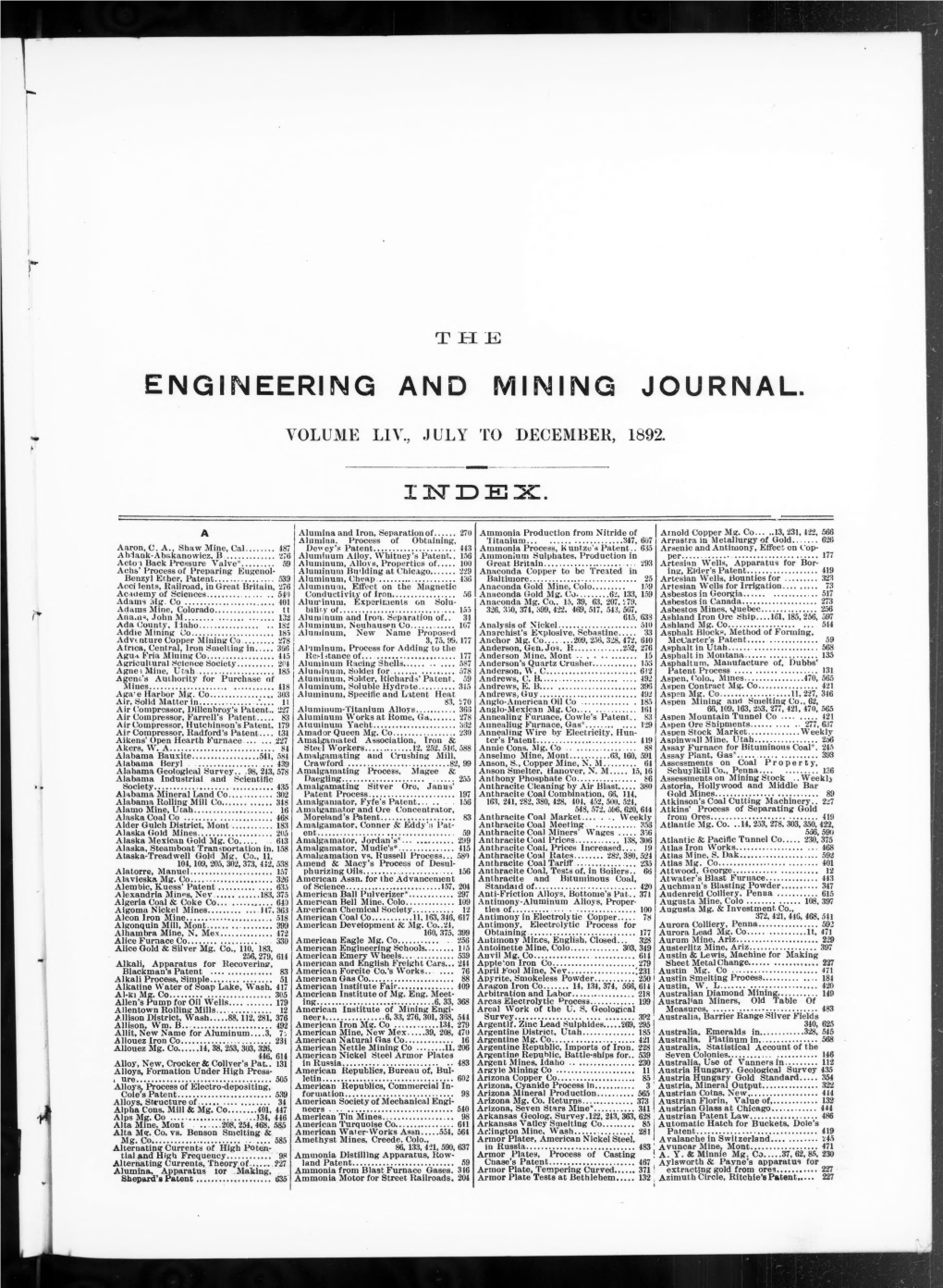 The Engineering and Mining Journal July