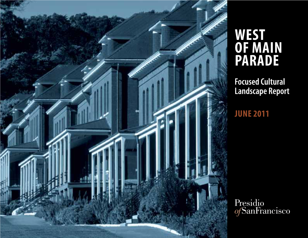 West of Main Parade Cultural Landscape Report