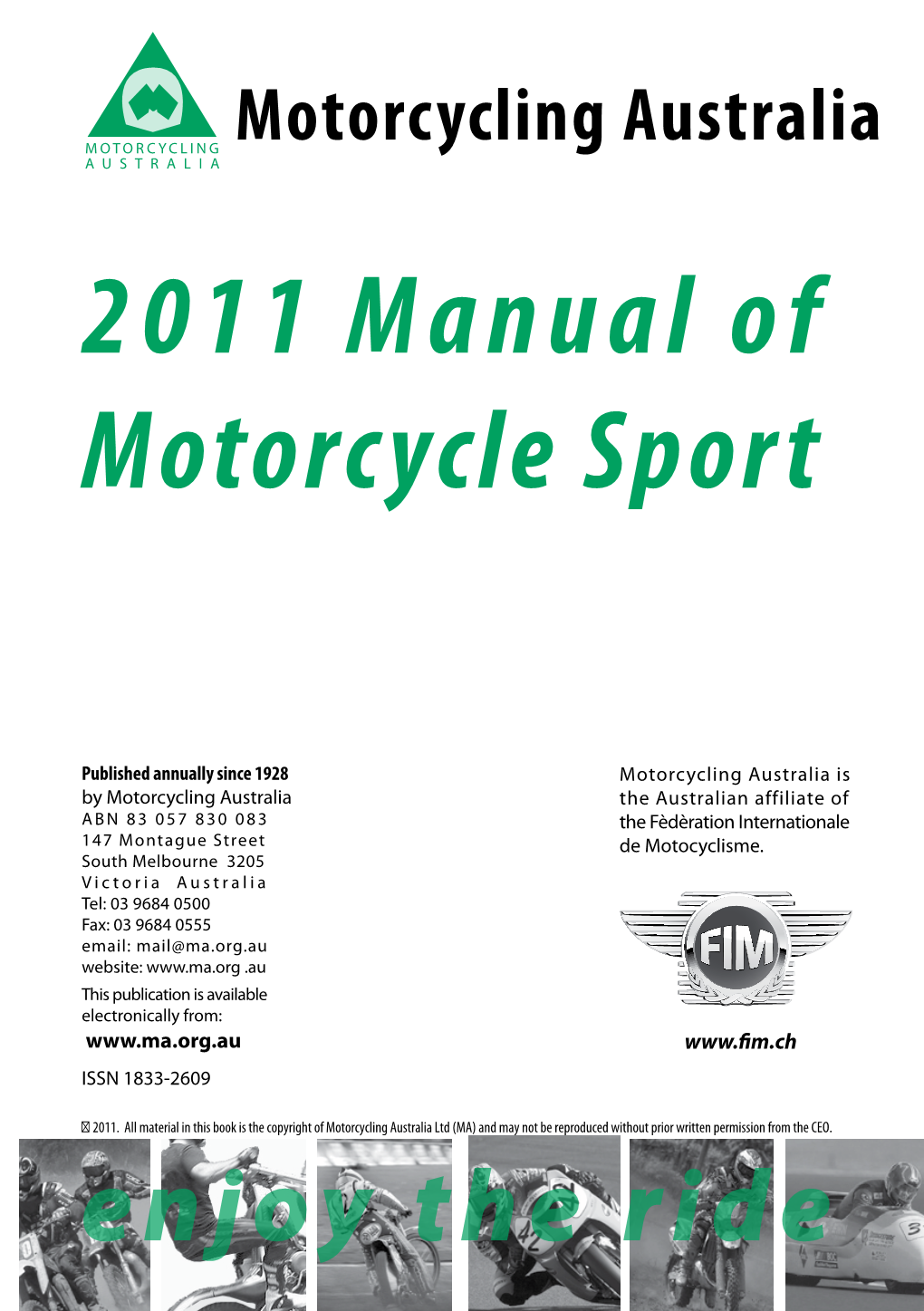 2011 Manual of Motorcycle Sport