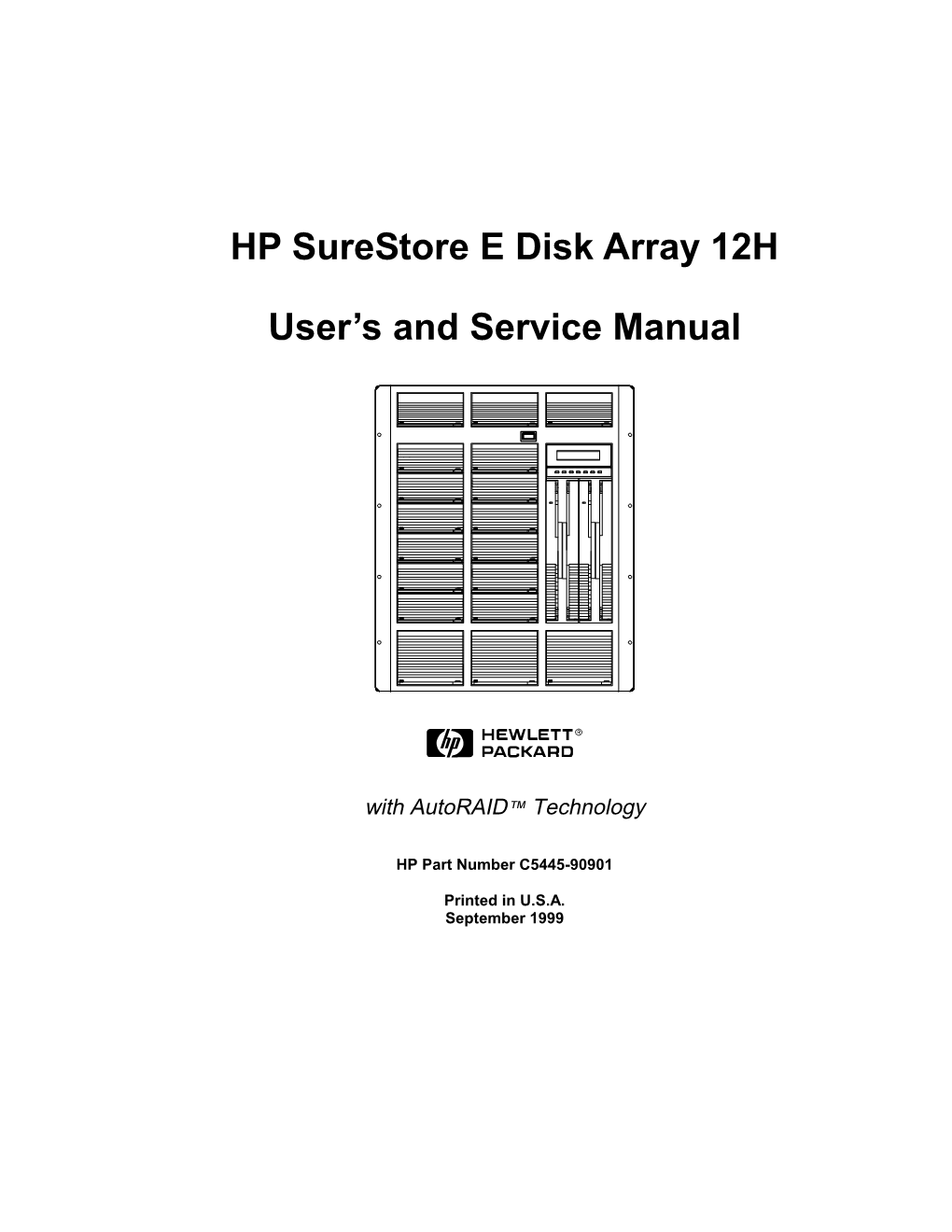 HP Surestore E Disk Array 12H User's and Service Manual