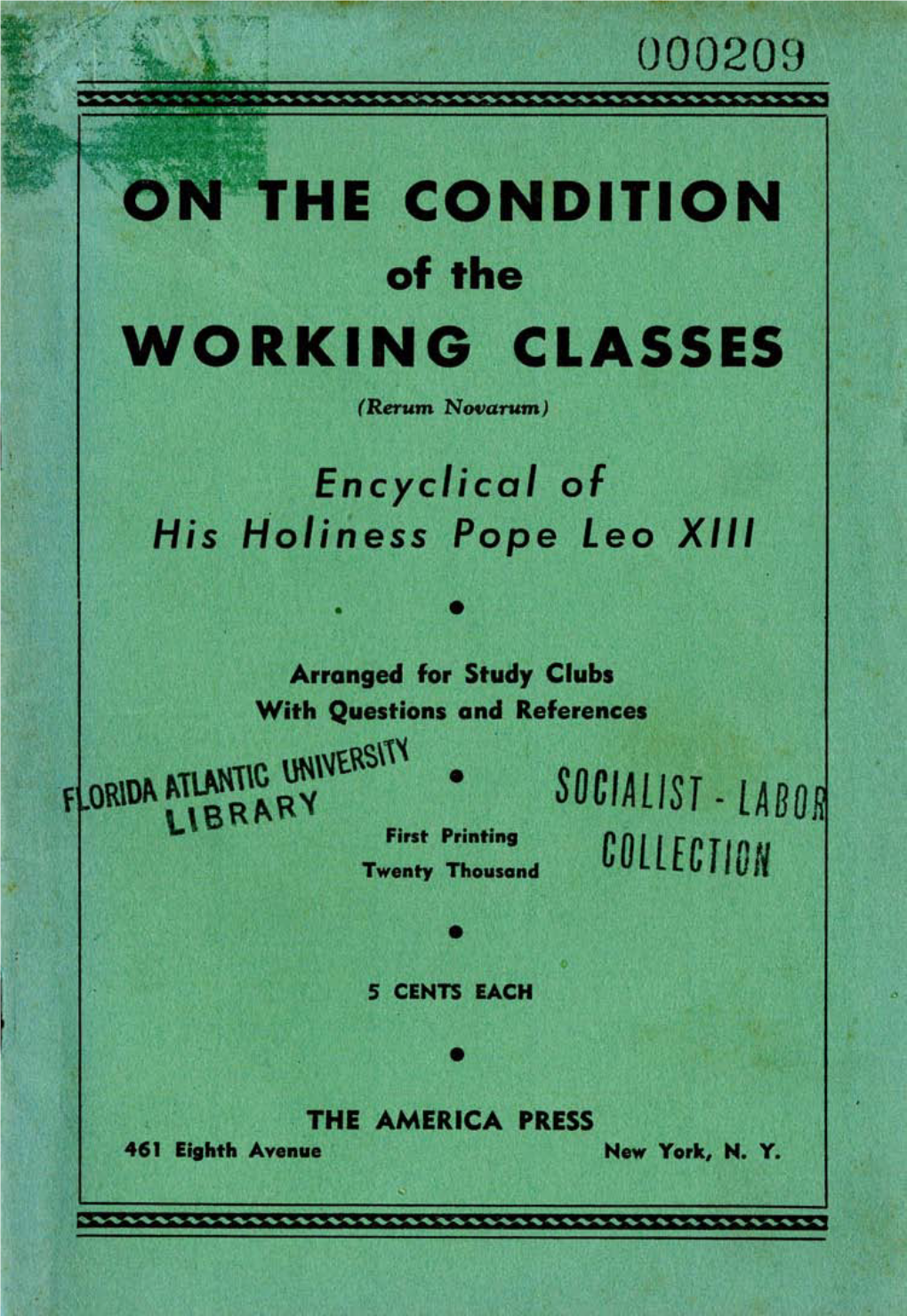 He Condition Working Classes •