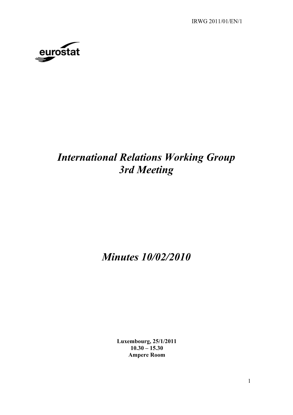 International Relations Working Group