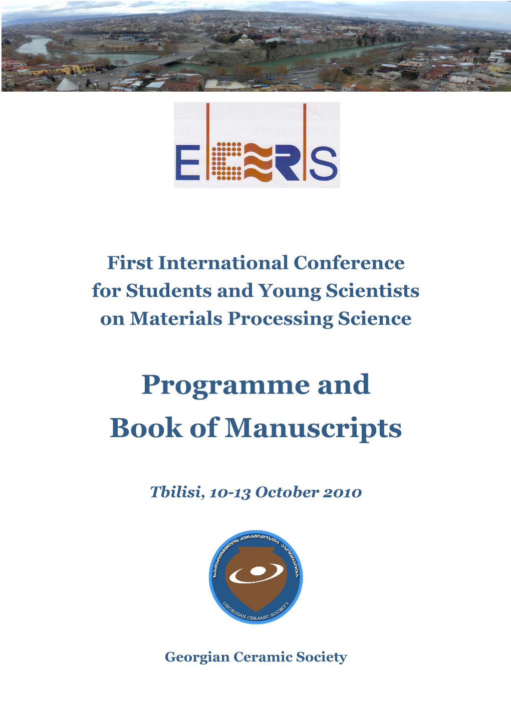 Programme and Book of Manuscripts