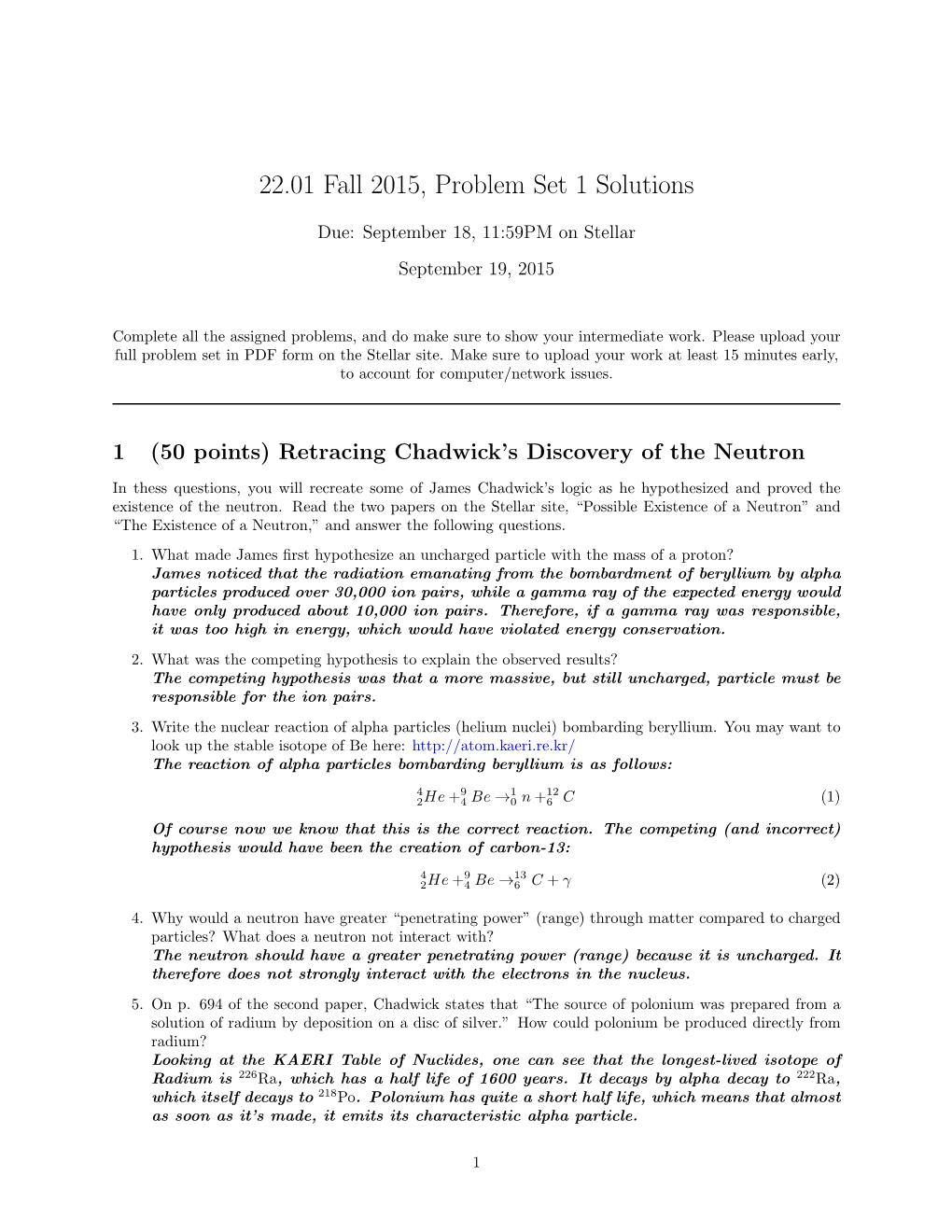 Problem Set 1 Solutions (PDF)