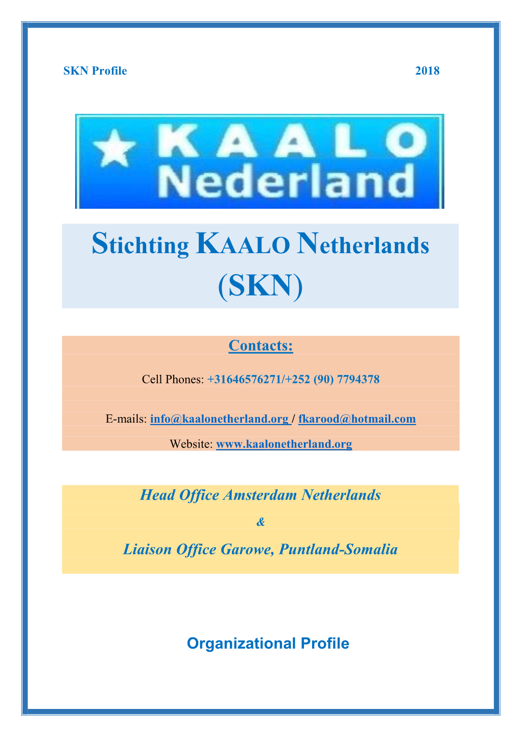 Stichting KAALO Netherlands (SKN)