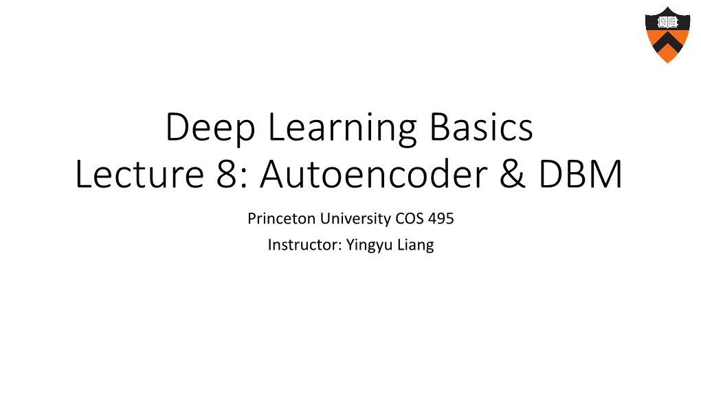 Deep Learning Basics Lecture 4: Regularization II