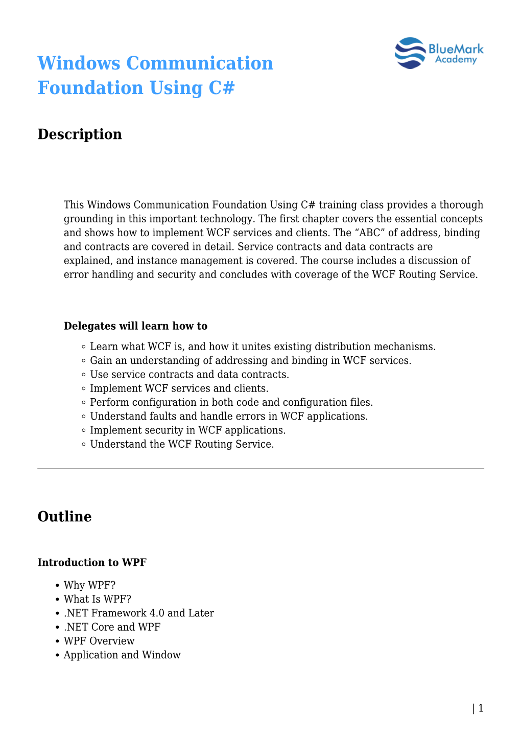 Windows Communication Foundation Using C