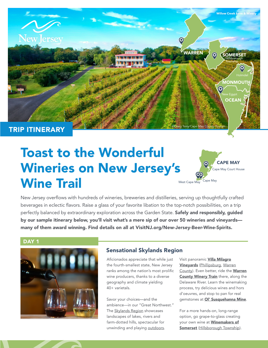 Toast to the Wonderful Wineries on New Jersey's Wine Trail