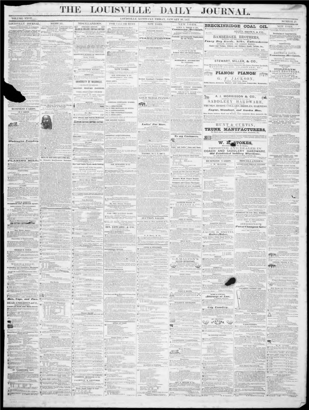Louisville Daily Journal (Louisville, Ky. : 1833): 1857-01-30