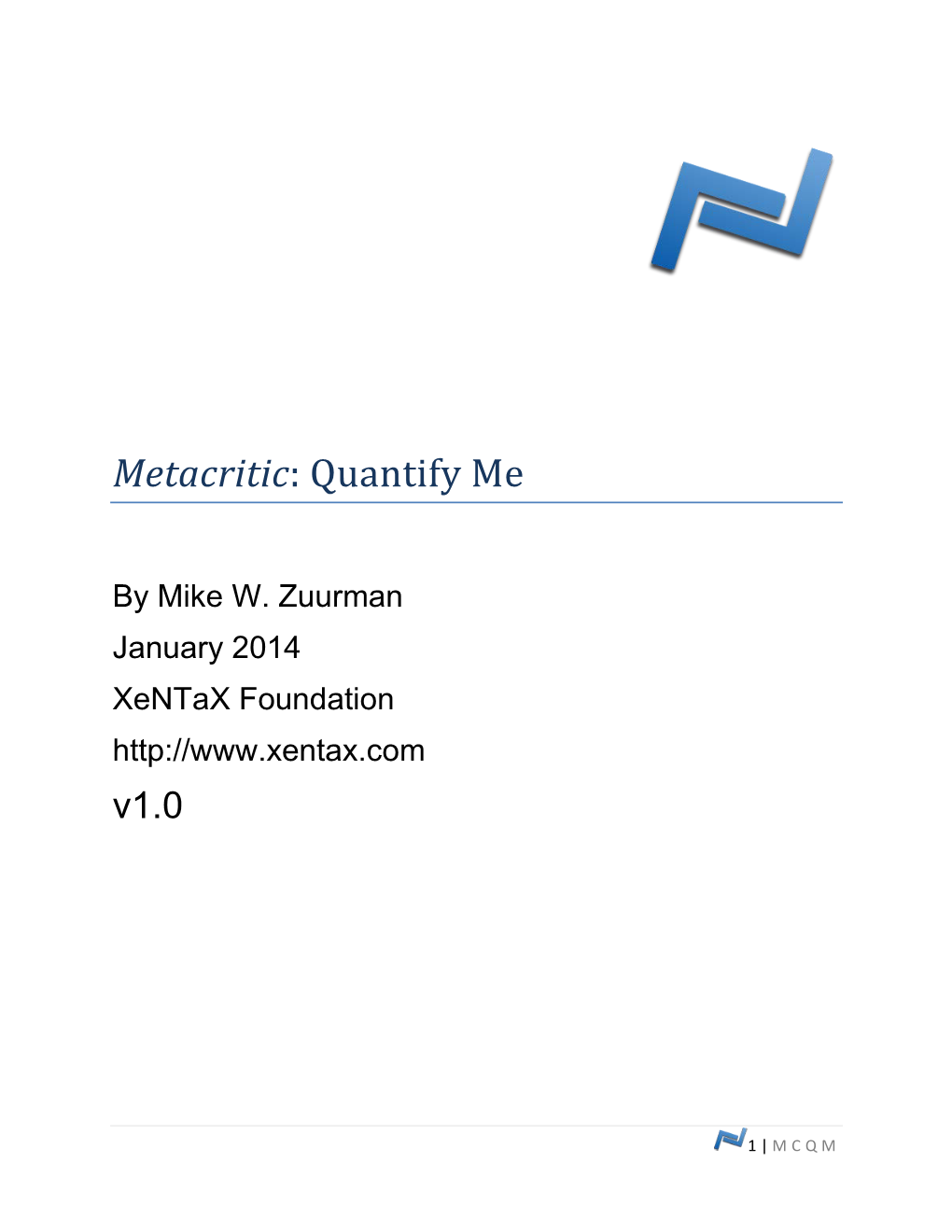 Metacritic: Quantify Me