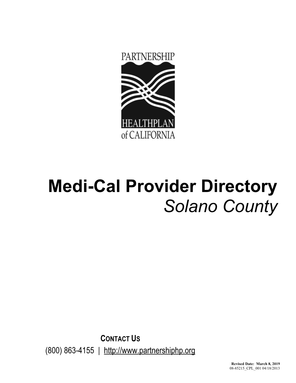 Solano County Medi-Cal Provider Directory