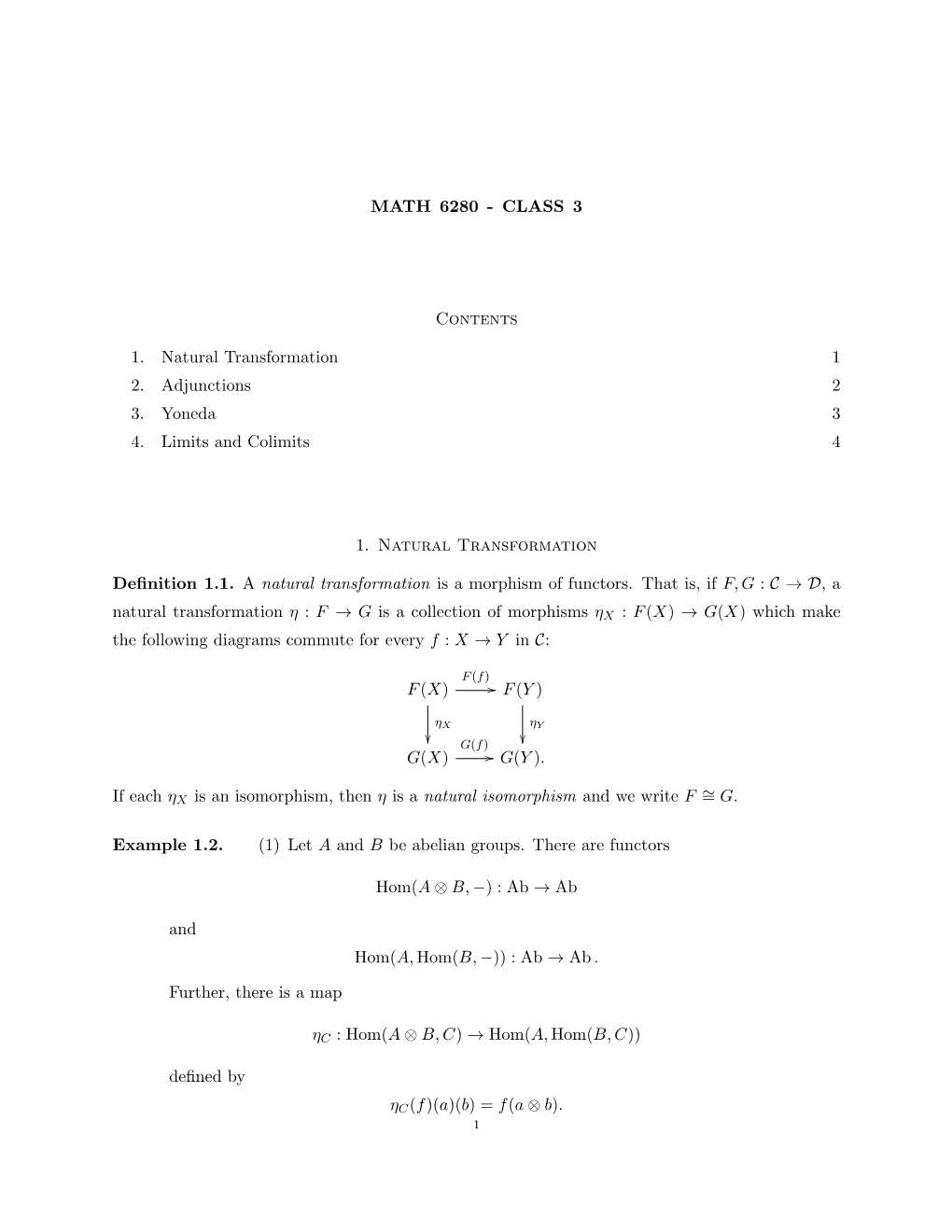 Math 6280 - Class 3