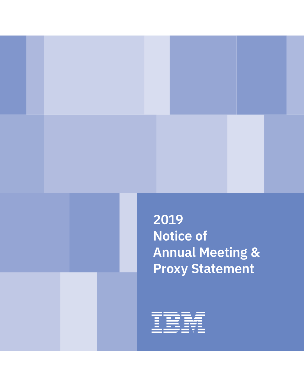 2019 Notice of Annual Meeting & Proxy Statement