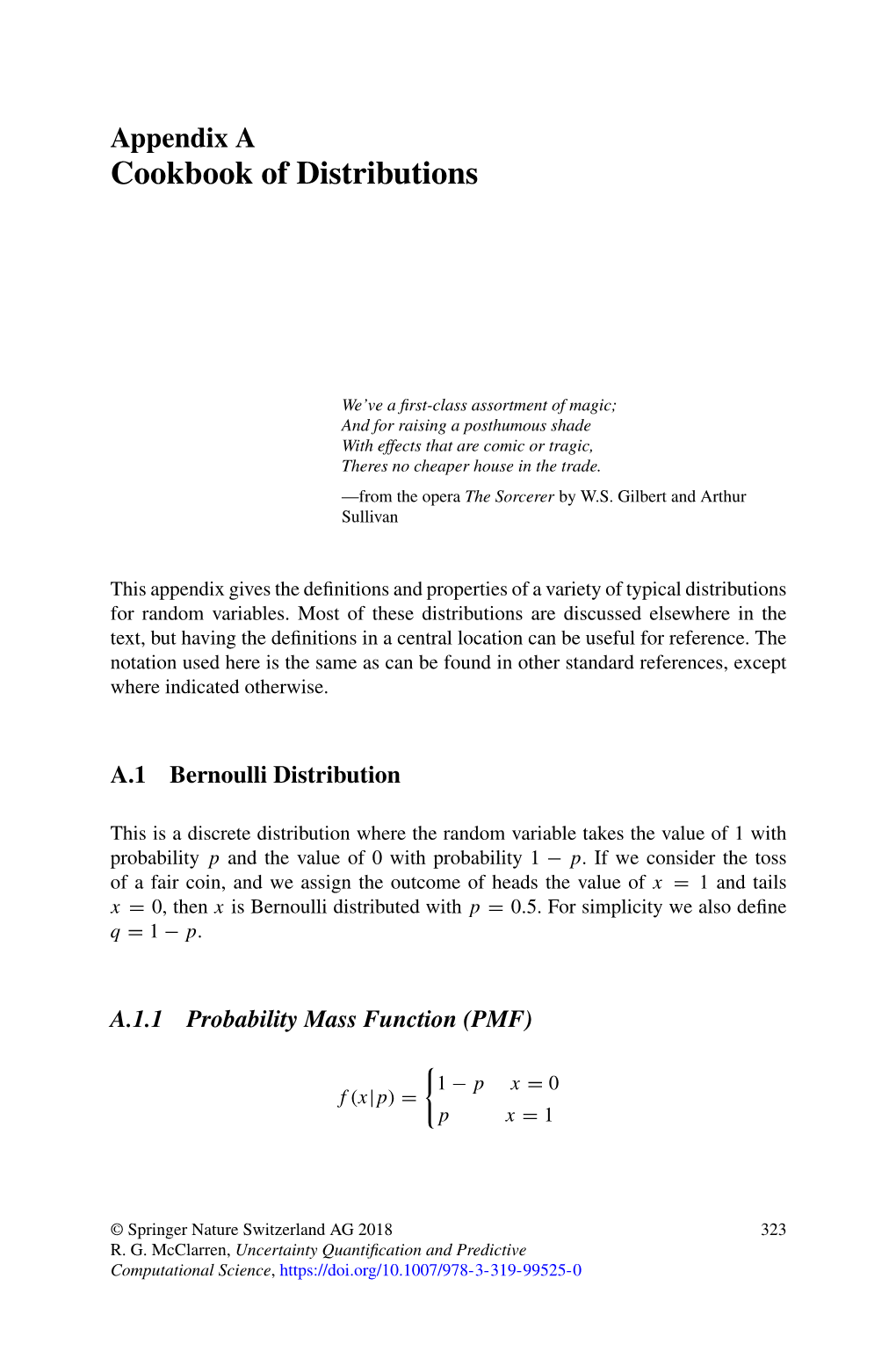 Cookbook of Distributions