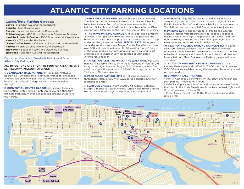 Atlantic City Parking Locations