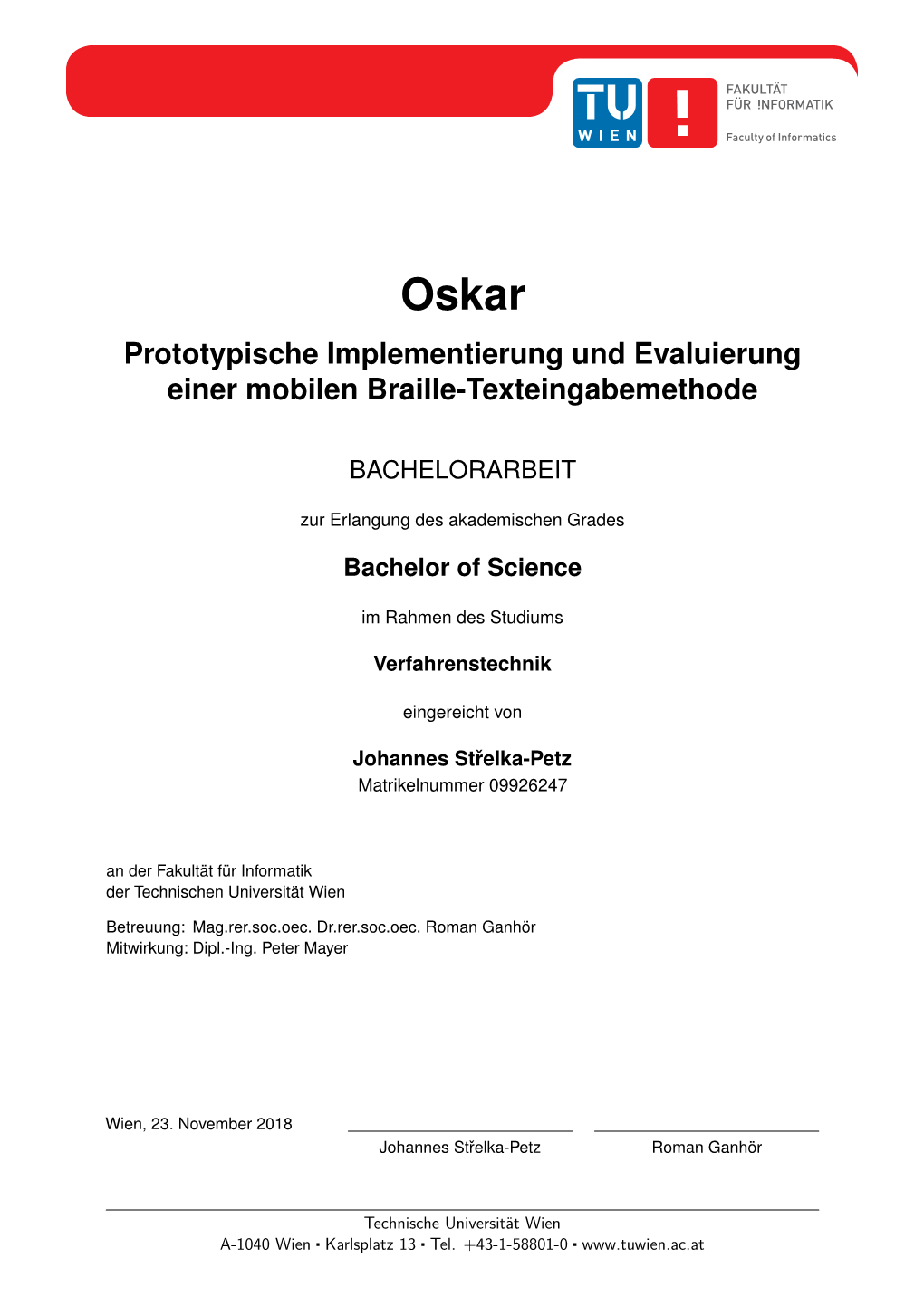 OSKAR – Prototypische Implementierung Und Evaluierung