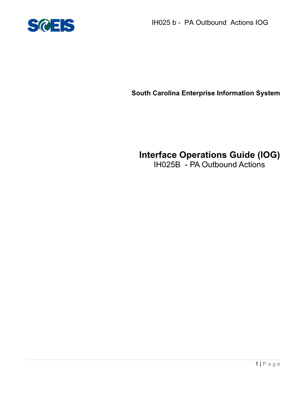 IH025B IOG - Personnel Actions Outbound Interface