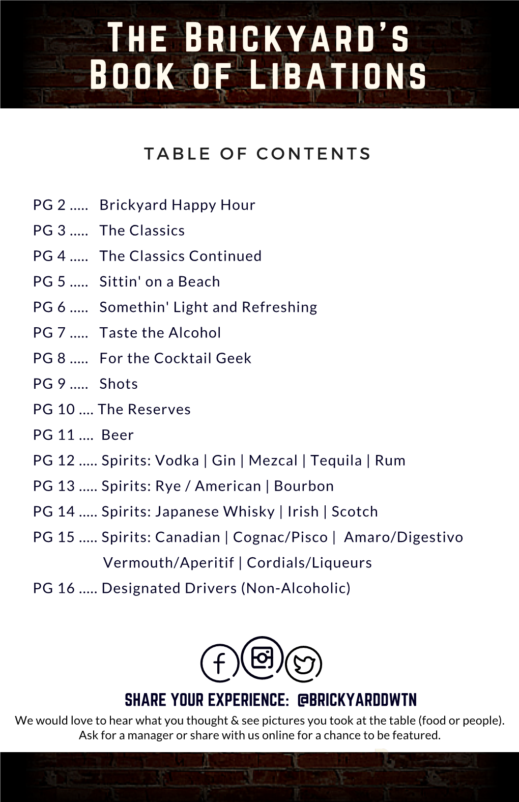 Spring Brickyard Cocktail Book